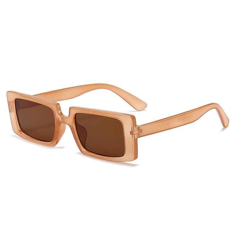 Wholesale Square Frame Transparent Color PC Sunglasses